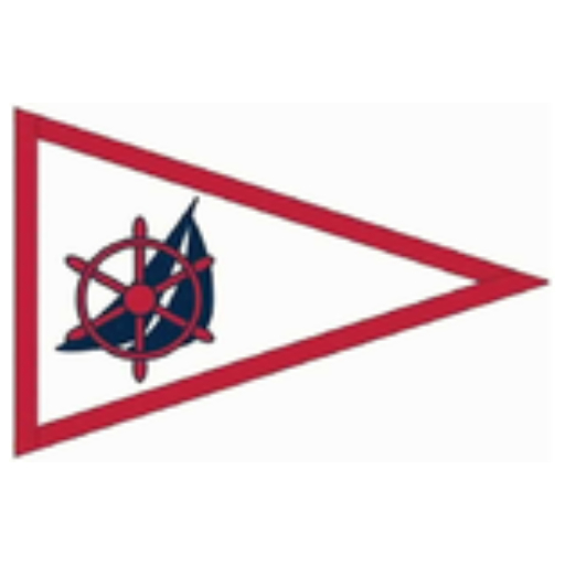 boat and sailing flag club association logo